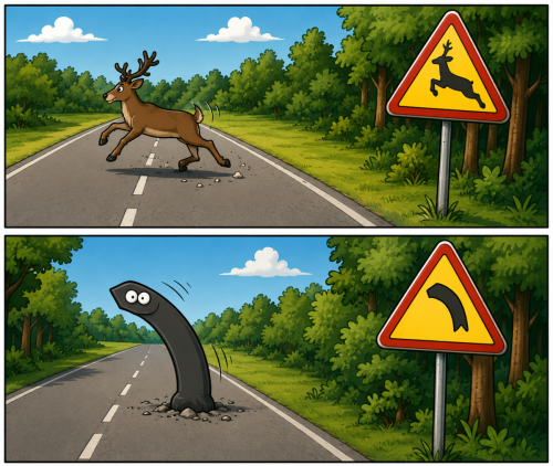 Vorsicht Kurve